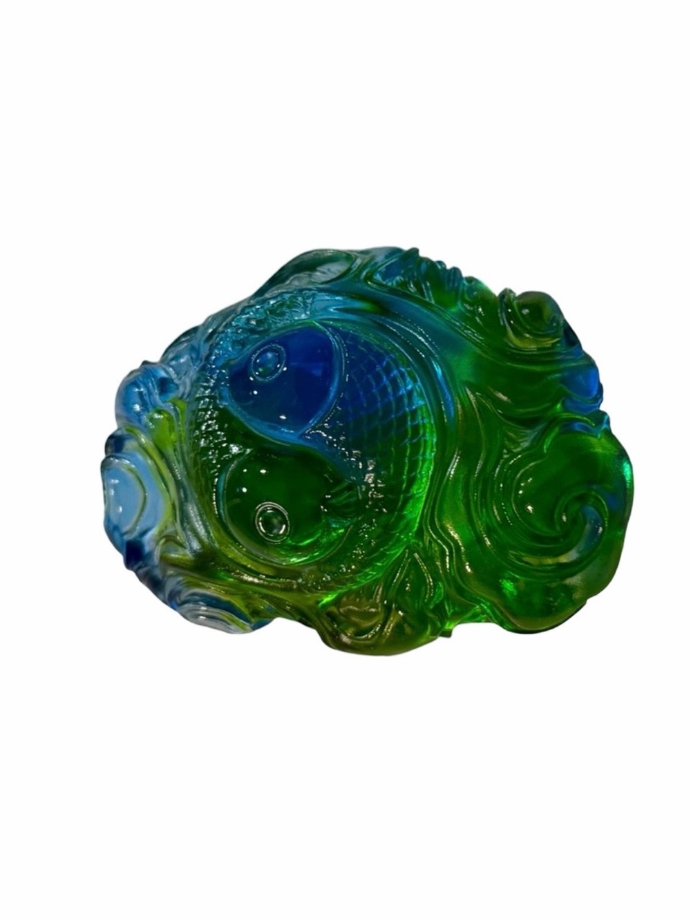 Liuli Gongfang Crystal Art Glass Paperweight Limited Edition